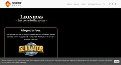 Desktop Screenshot of generagames.com
